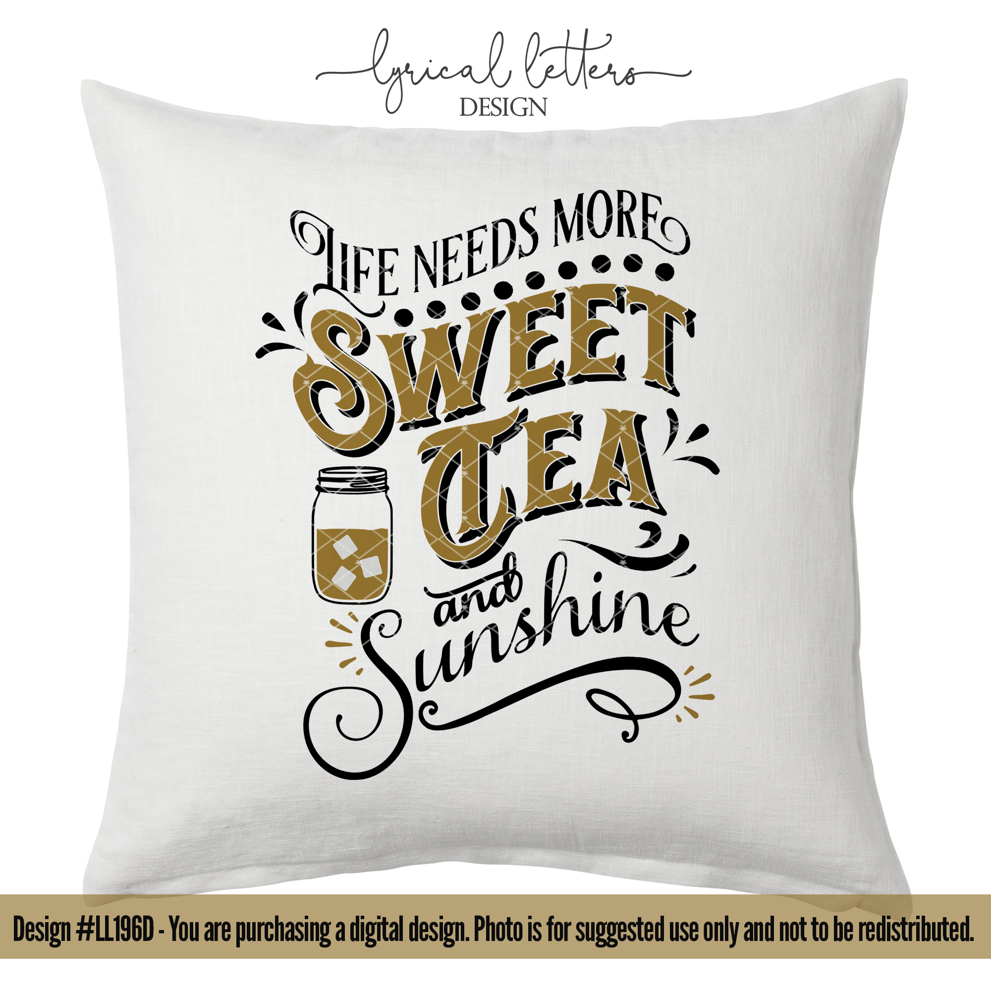Download Sweet Tea and Sunshine Farmhouse SVG Cut File LL196D ...