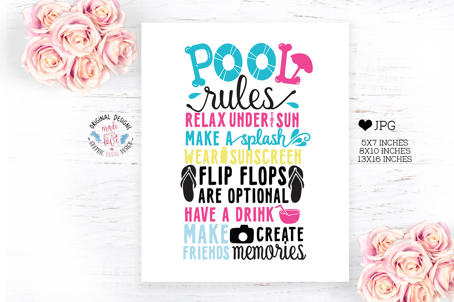 Pool Rules Printable