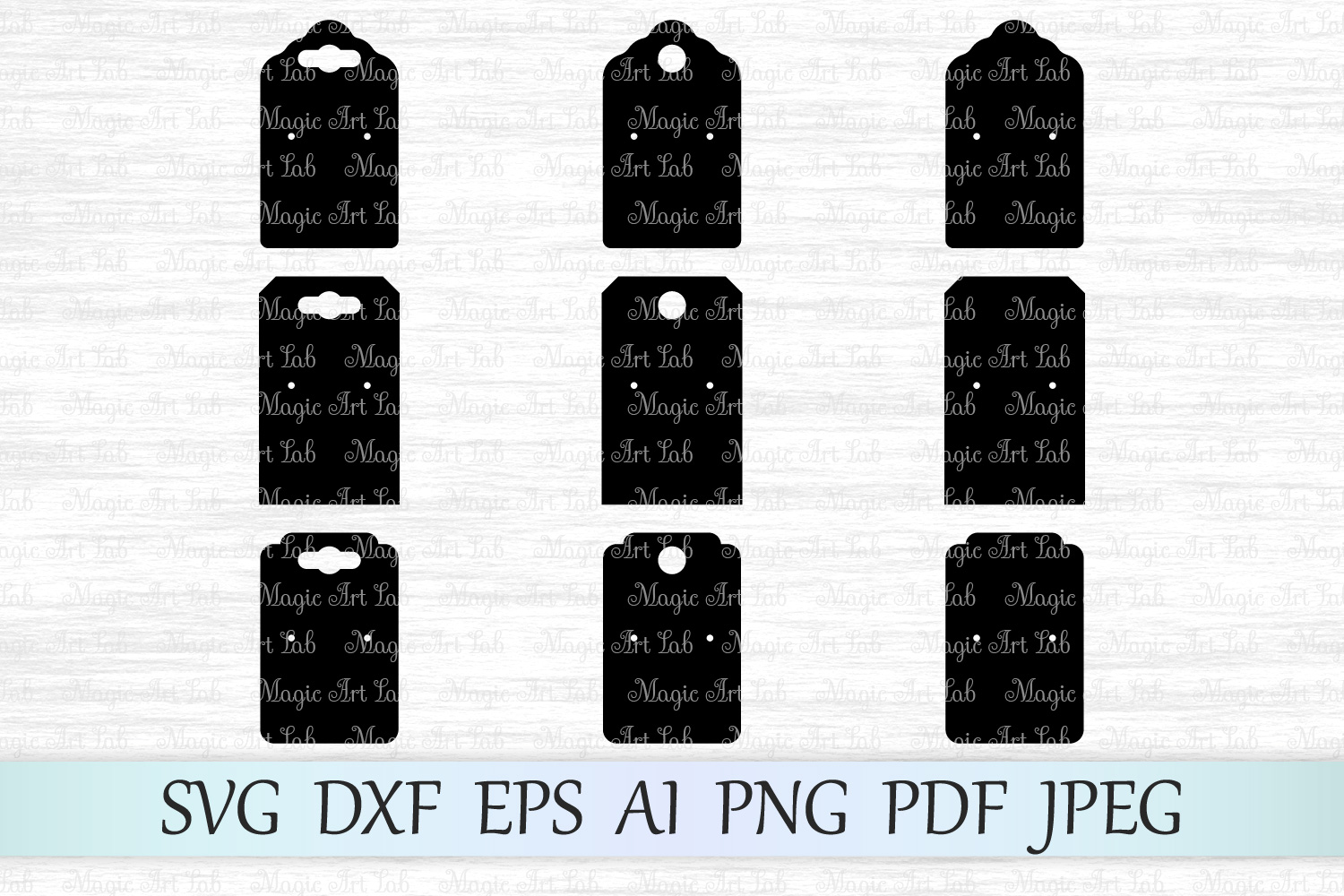 Earring cards SVG, Earring display cards SVG template, DIY