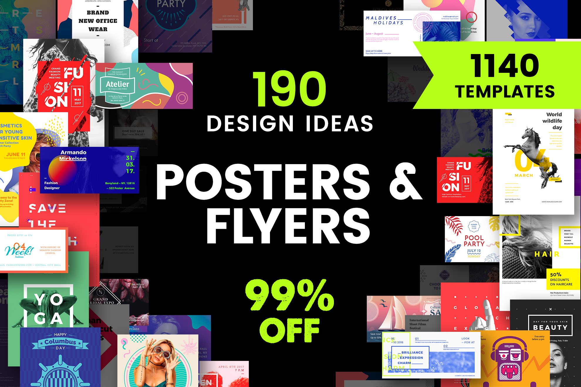 Poster & Flyer Design Templates Bundle SALE