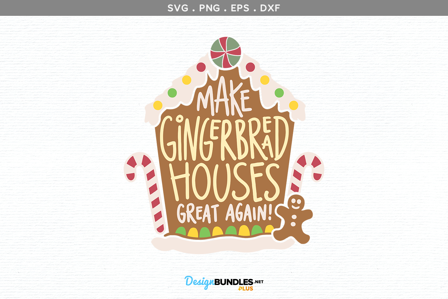 Download Gingerbread Houses - svg, printable