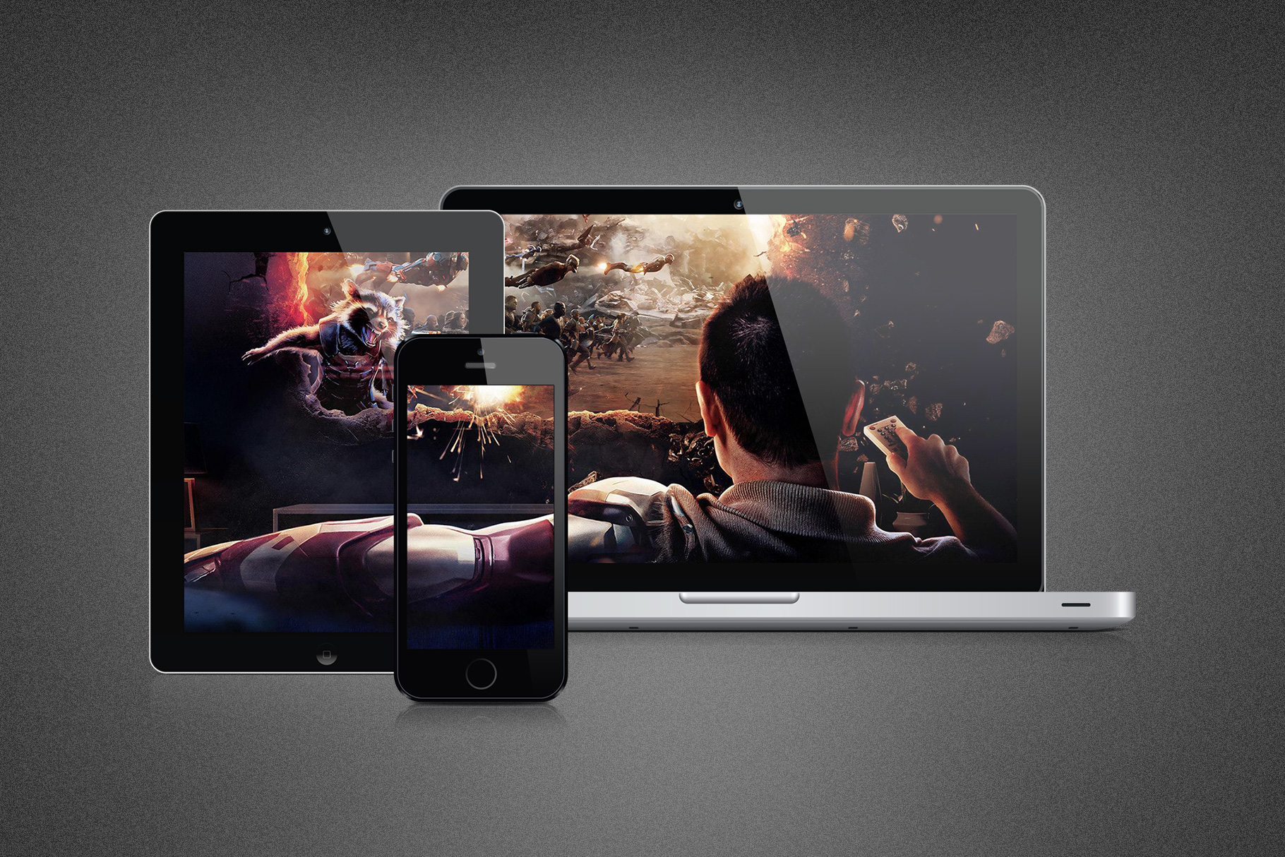 Web and Photo Collage Mockup