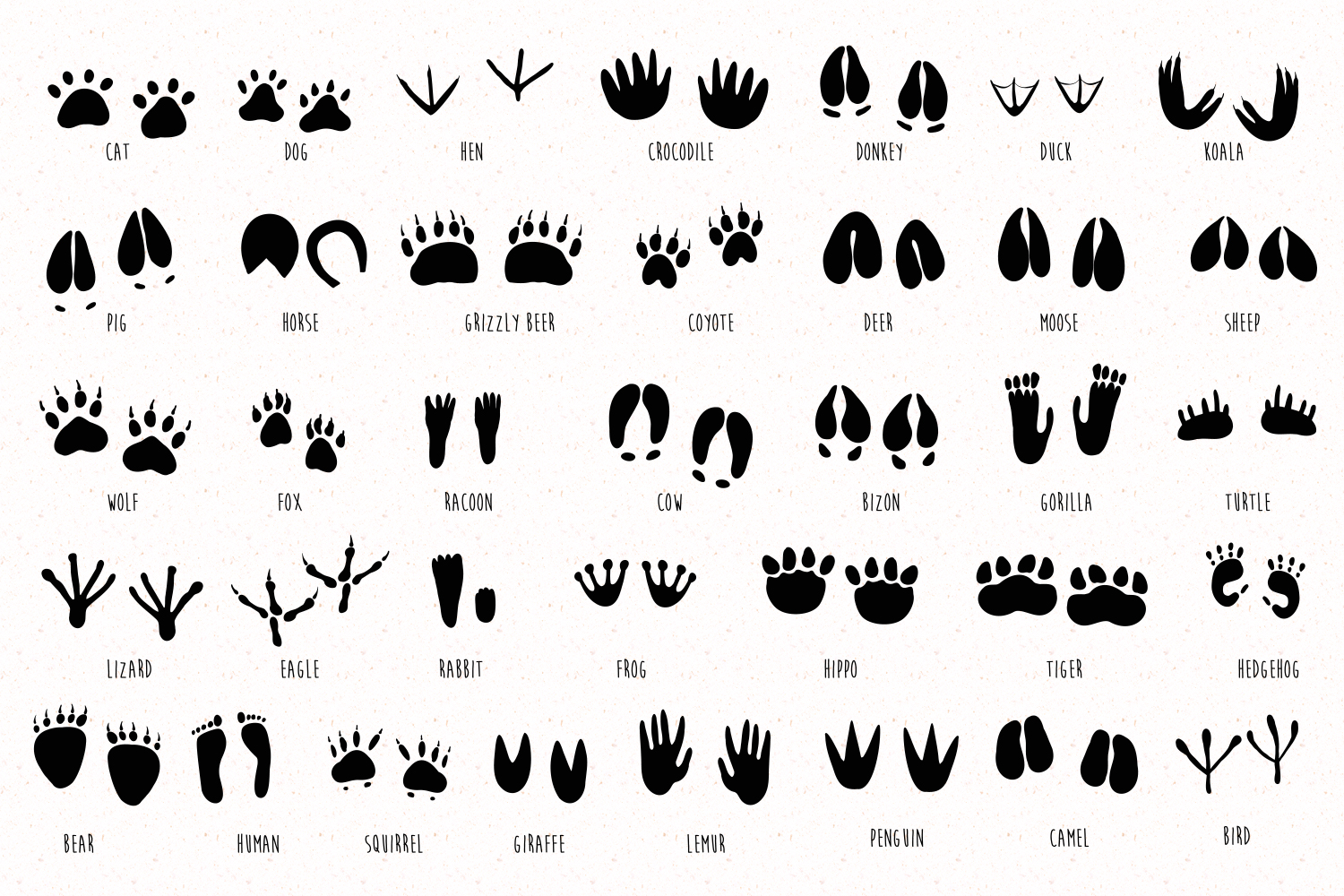 Footprint Silhouettes