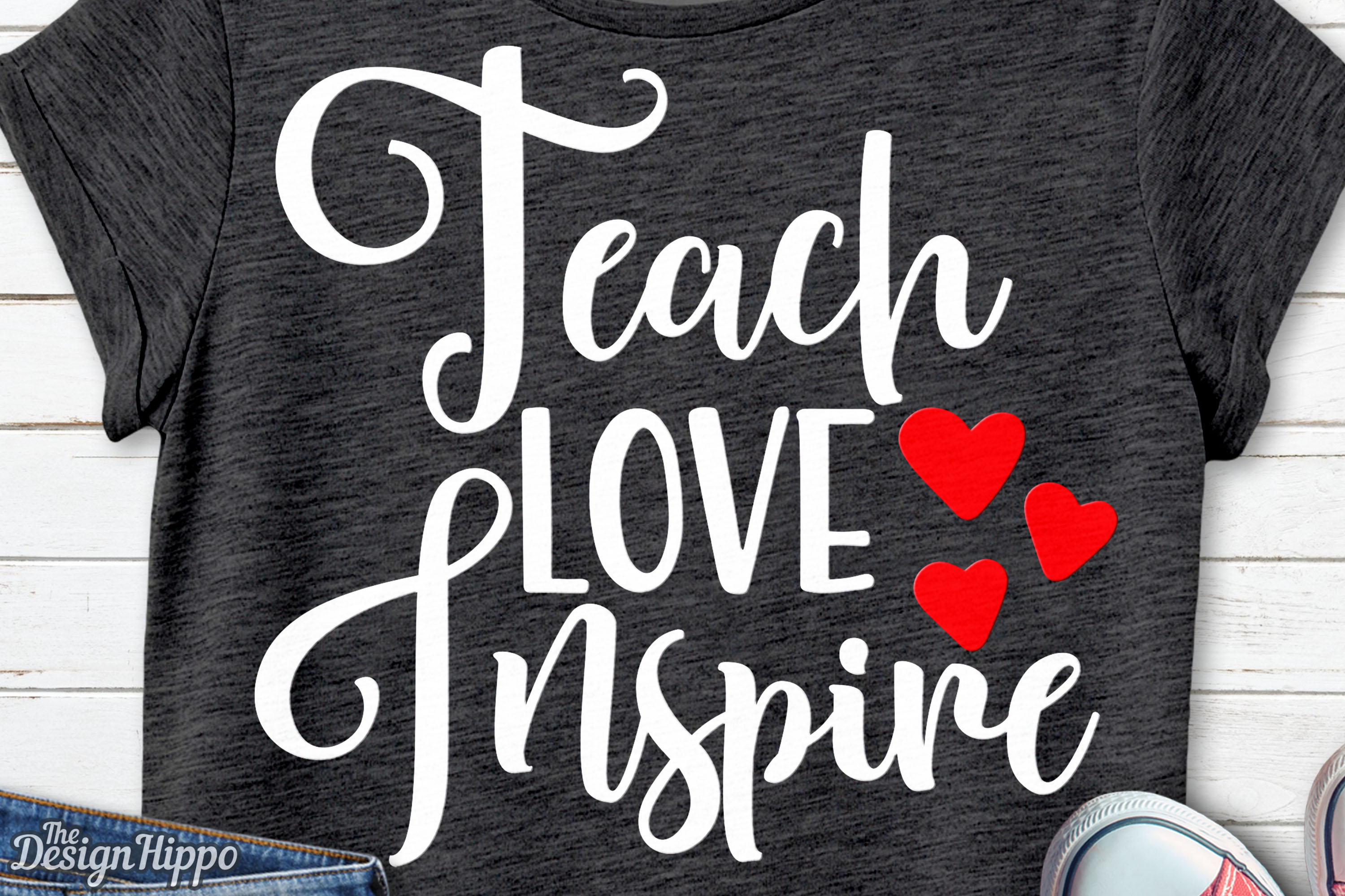 Download Teach Love Inspire, Teacher, Quote, Back to School, SVG ...