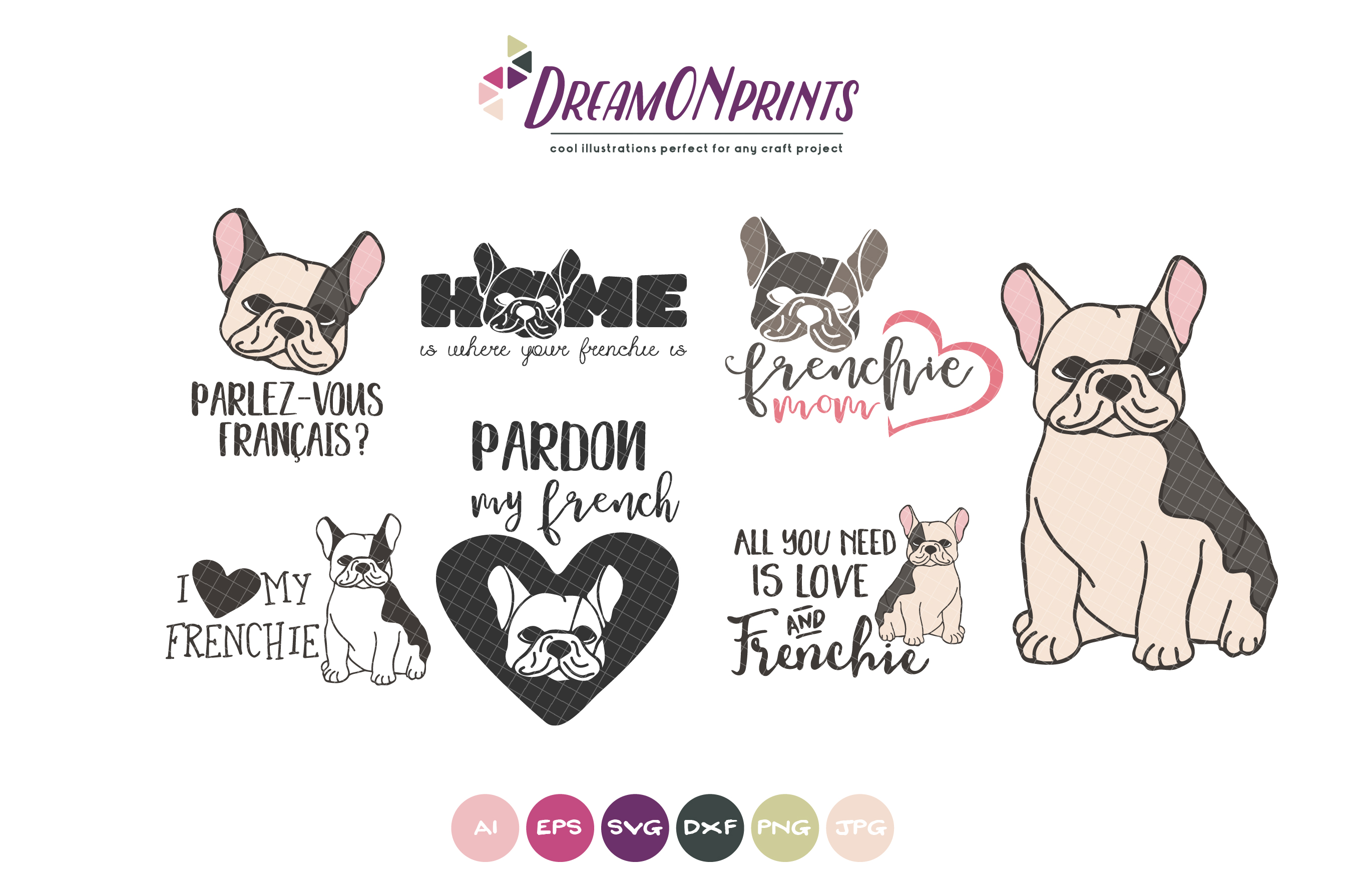 Download The Frenchie Svg Bundle Vector French Bulldog Bundle Svg 3D SVG Files Ideas | SVG, Paper Crafts, SVG File