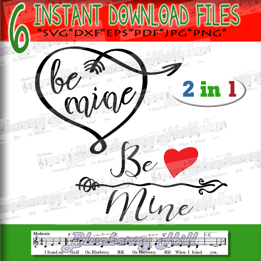 Download Be Mine Svg - 2 Valentine Svg - Valentine's SVG - SVG file