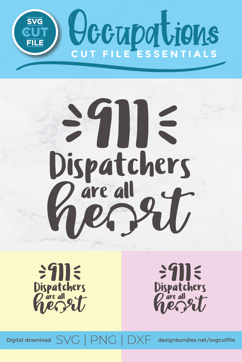 Download 911 Dispatchers are all heart svg - a 911 dispatcher svg