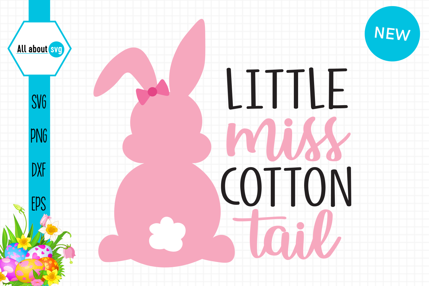 Download Little Miss Cotton Tail, Bunny Svg