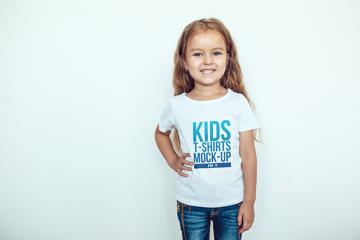 mockup kid t shirt 3 Up Kids Mock Shirt T Vol