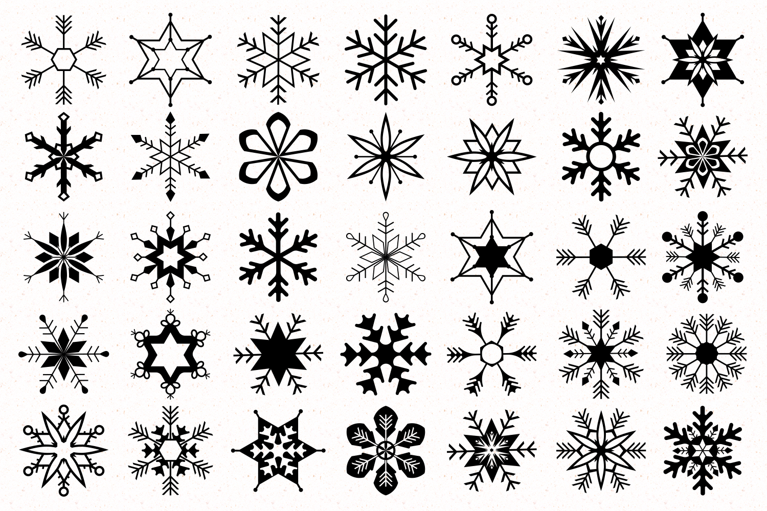 Snowflakes SVG