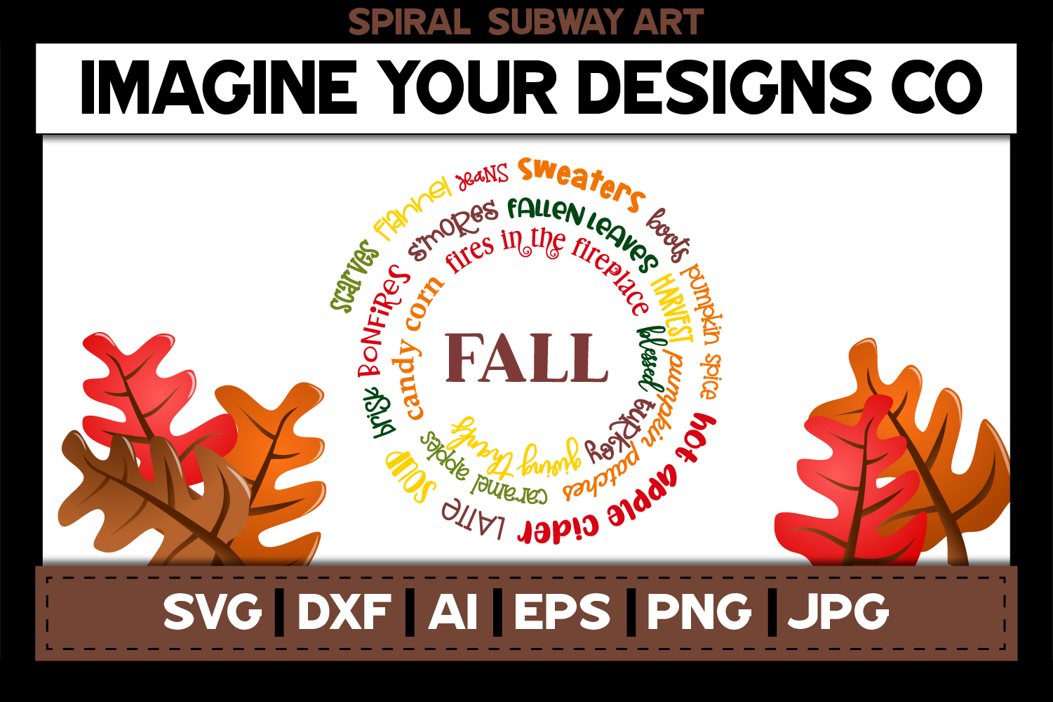 Download Halloween Spiral Subway Art, SVG Cut File Sublimation