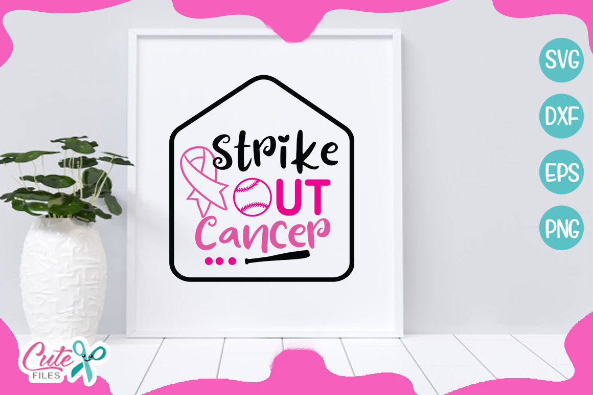 Strike Out Cancer Svg Cut File