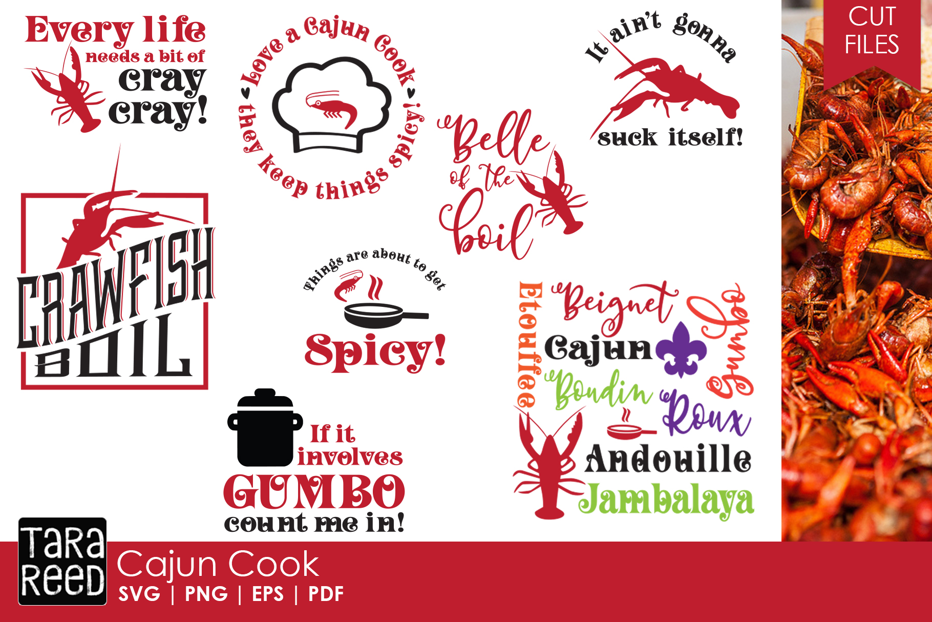 Cajun Cook - Foodie SVG and Cut Files for Crafters (199508) | Cut Files ...