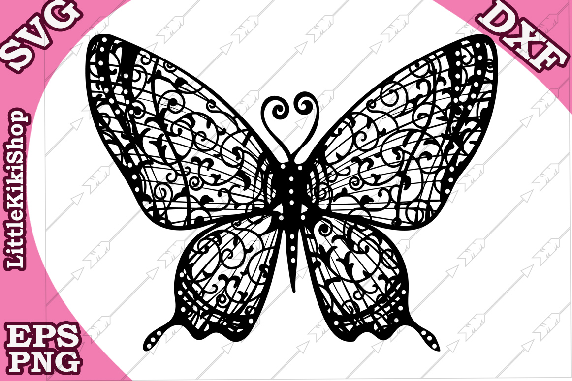 Download Zentangle Butterfly Svg, Mandala Butterfly cut file (216083) | SVGs | Design Bundles