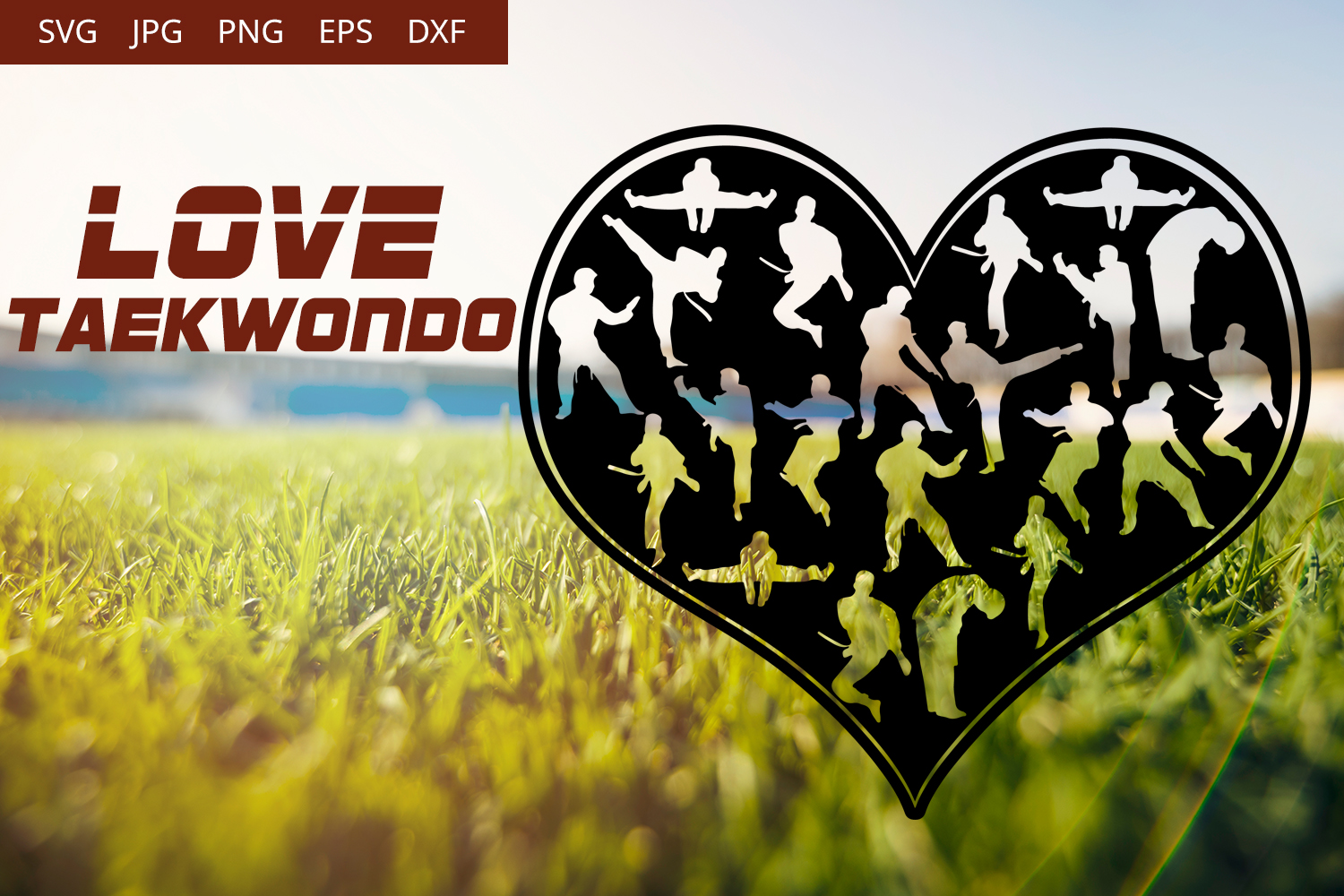 Download Love Taekwondo SVG Vector
