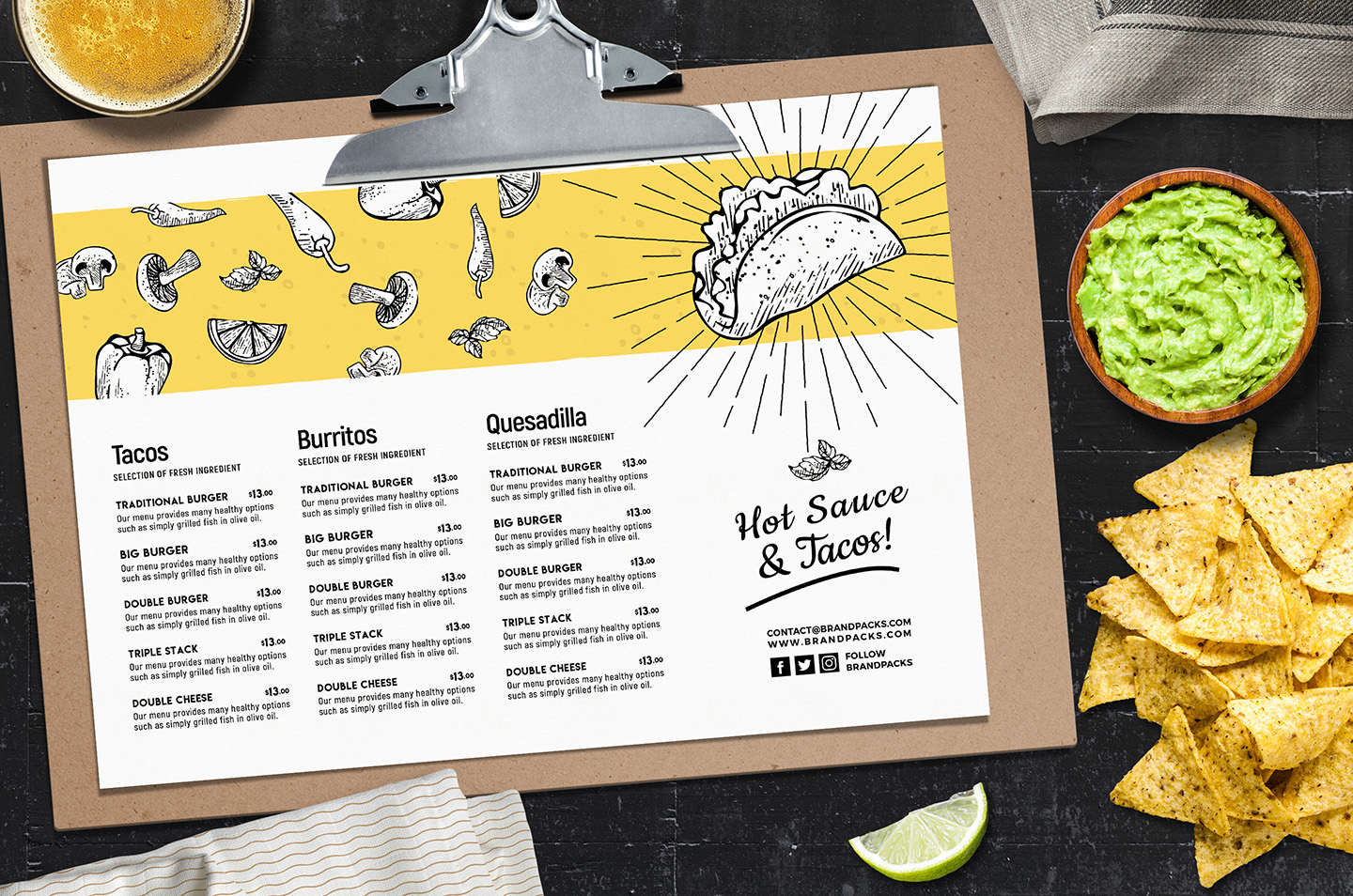 Mexican Restaurant Menu Templates