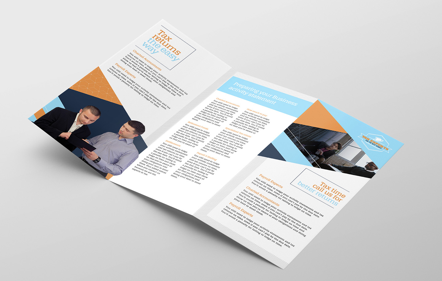 Tax Service Trifold Brochure Template