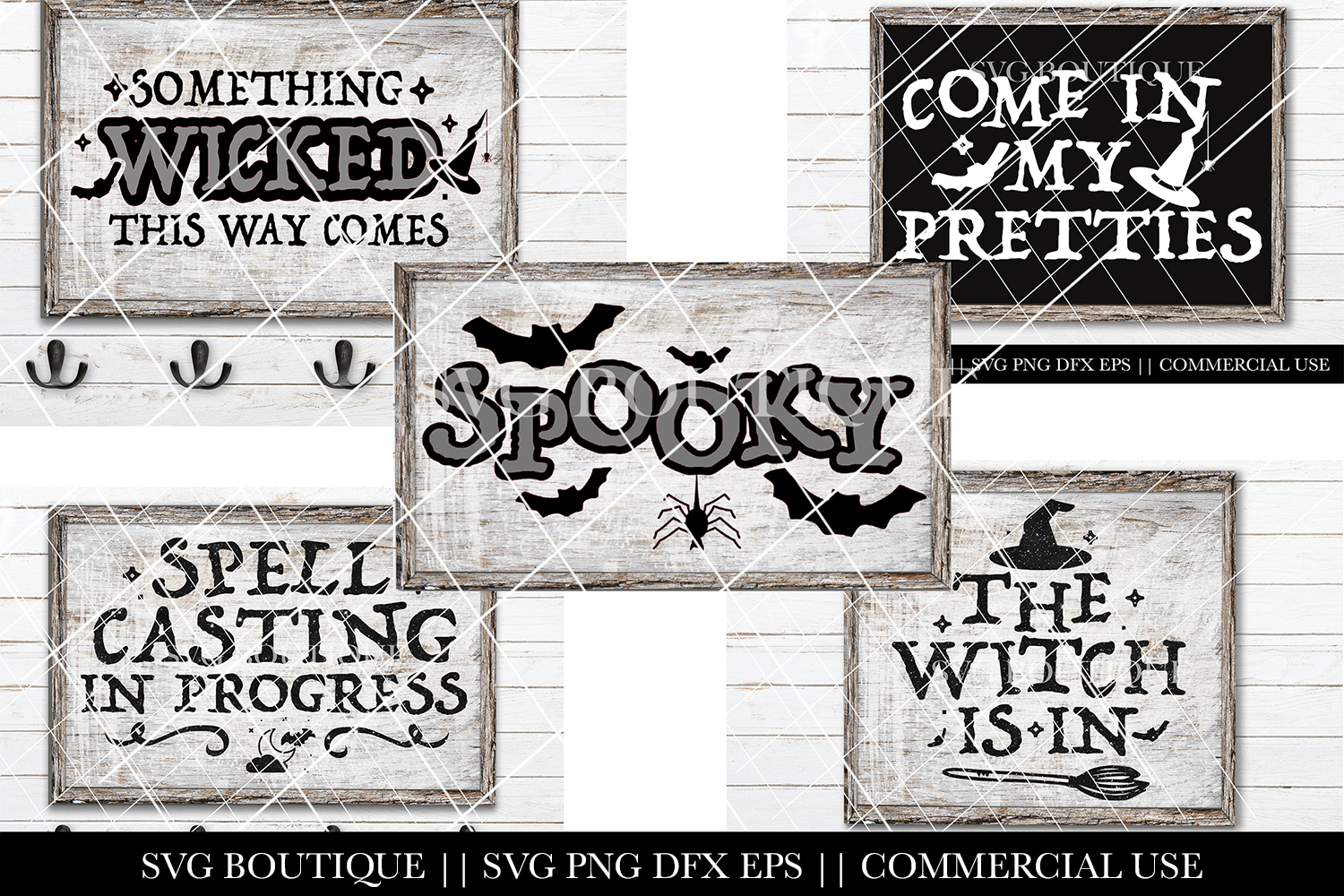 Download Halloween Sign SVG Bundle - Witch Trick Or Treat SVG PNG