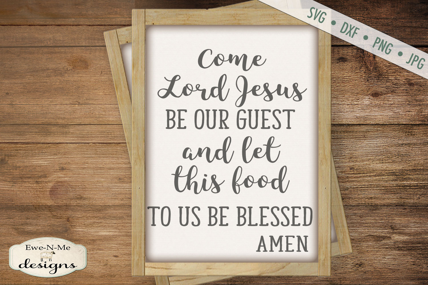 Table Prayer - Food - Christian SVG File