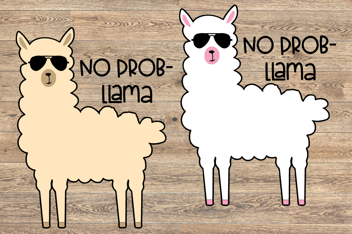 Download No Prob-Llama SVG relax no problem Alpaca birthday 1229S (201493) | SVGs | Design Bundles