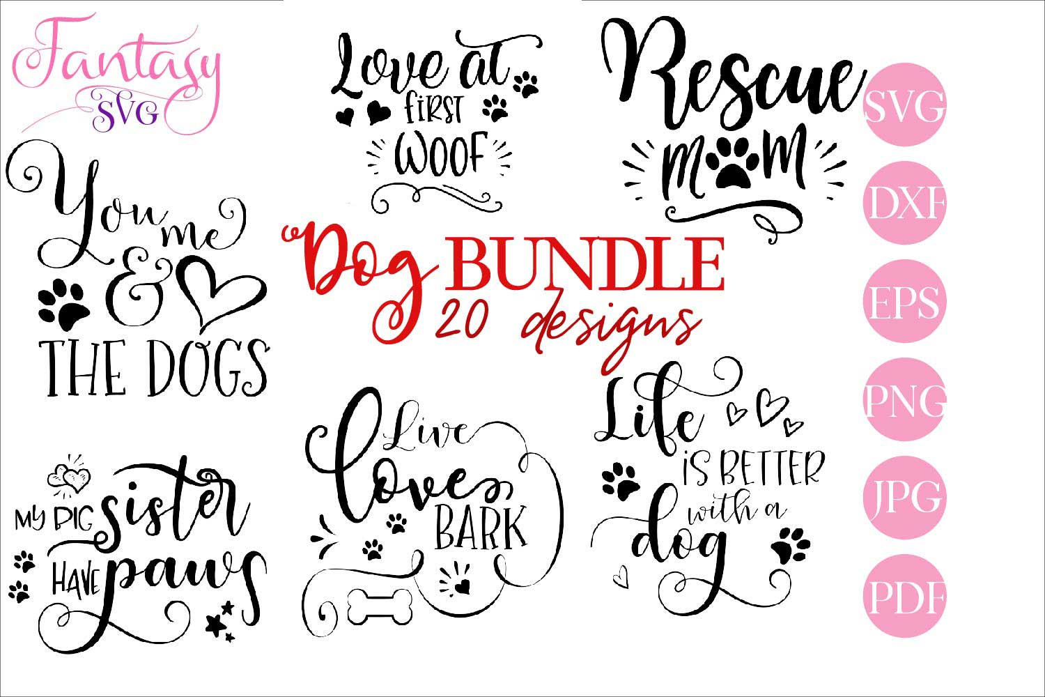 Download Dog BUNDLE - svg cut files (268342) | SVGs | Design Bundles