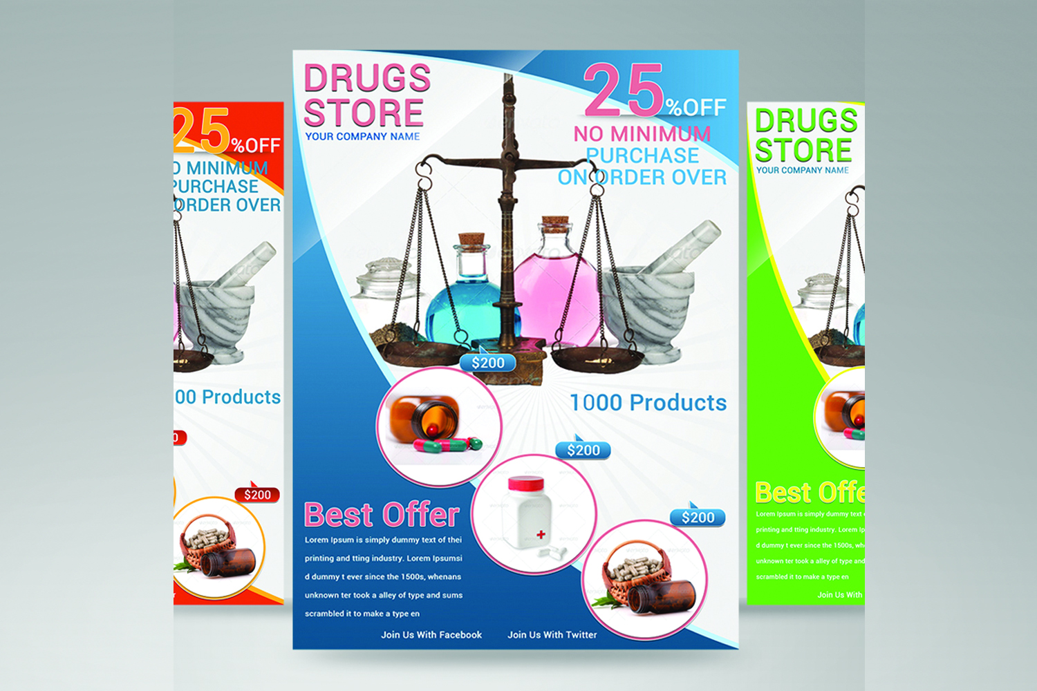 drugs store flyer (50796) | Flyers | Design Bundles