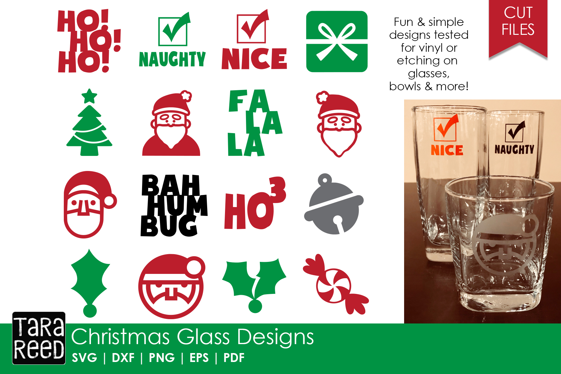 Download Christmas Glass Designs - Christmas SVG Files for Crafters ...