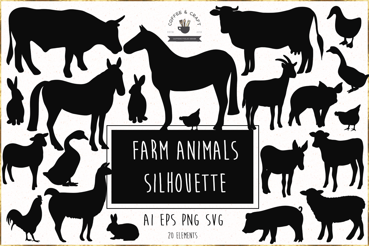 Free Printable Farm Animal Silhouettes