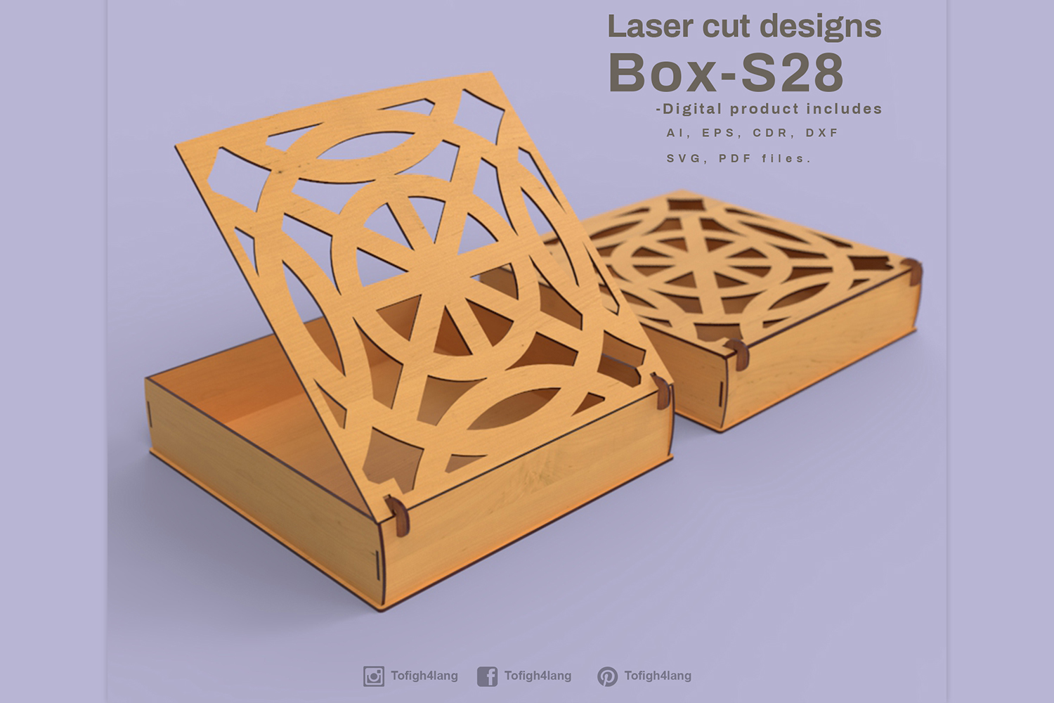 Gift Box Laser cutting File