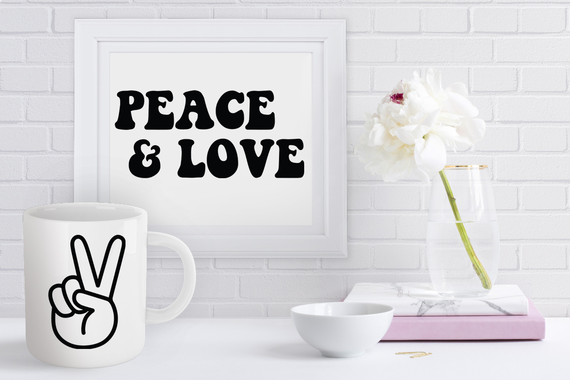 Peace Love Bundle SVG, Peace Symbol Svg, Peace Sign Mandala.