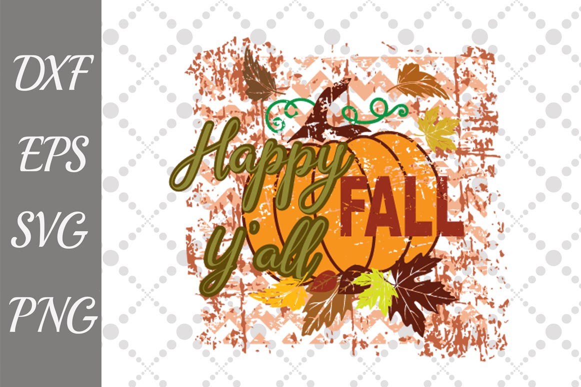 Download Happy Fall Y'all Svg, Sublimation Design Svg