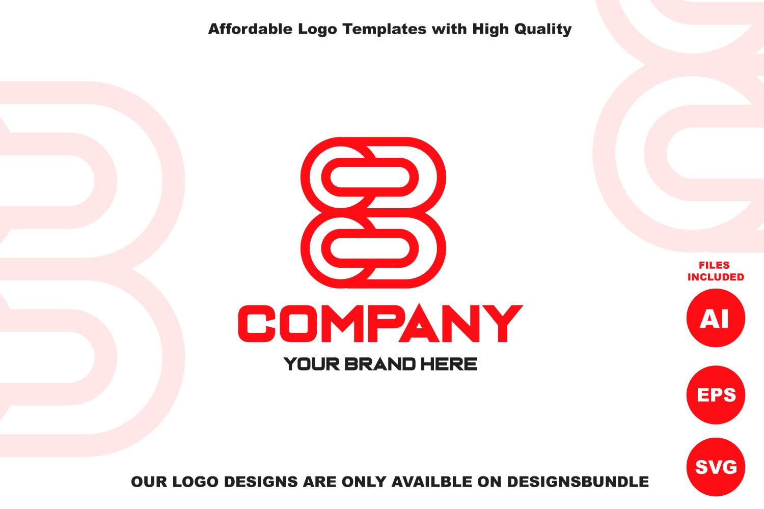 Number 8 Logo Design Template Logotype