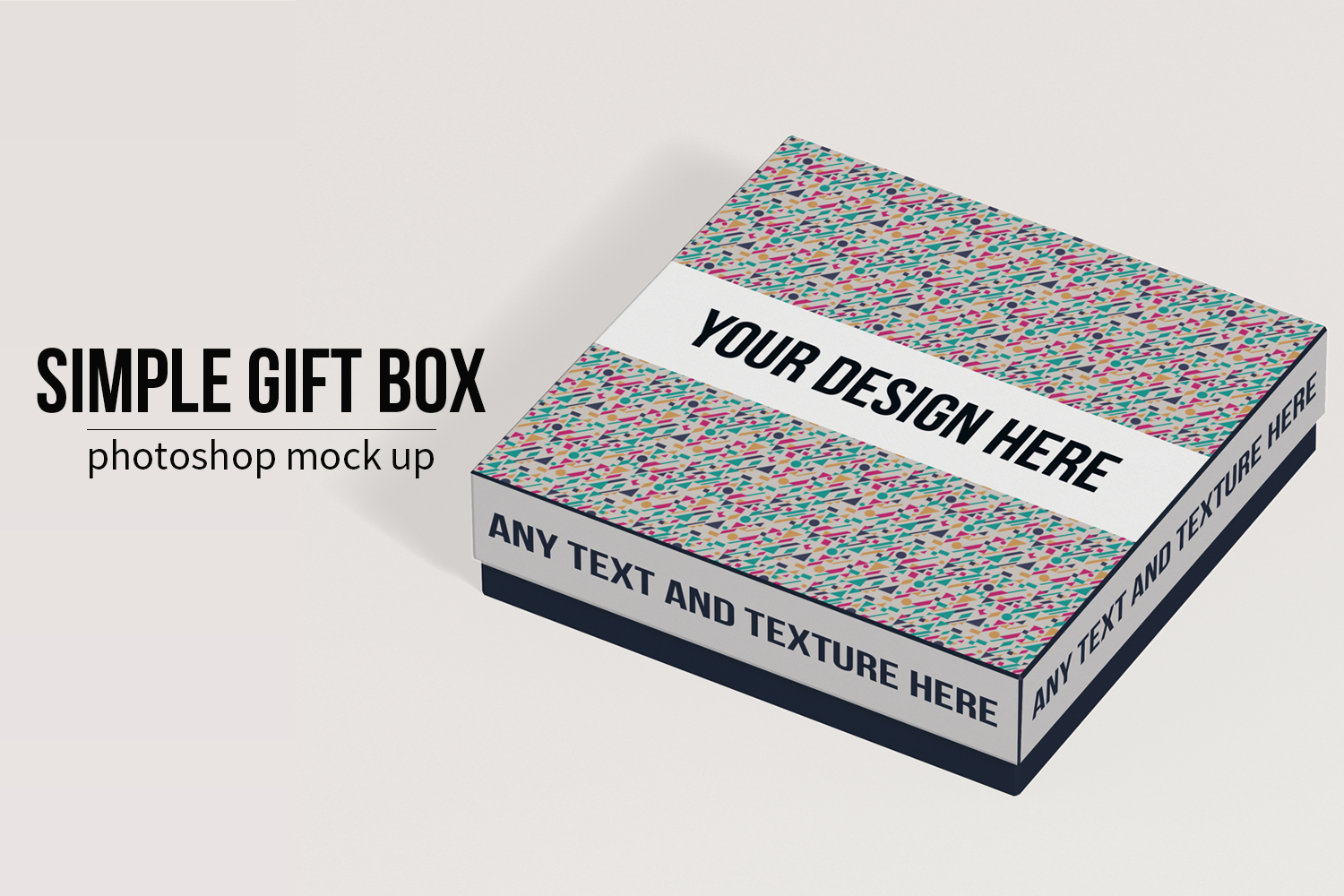 Download Simple Gift Box - Photoshop Mock Up