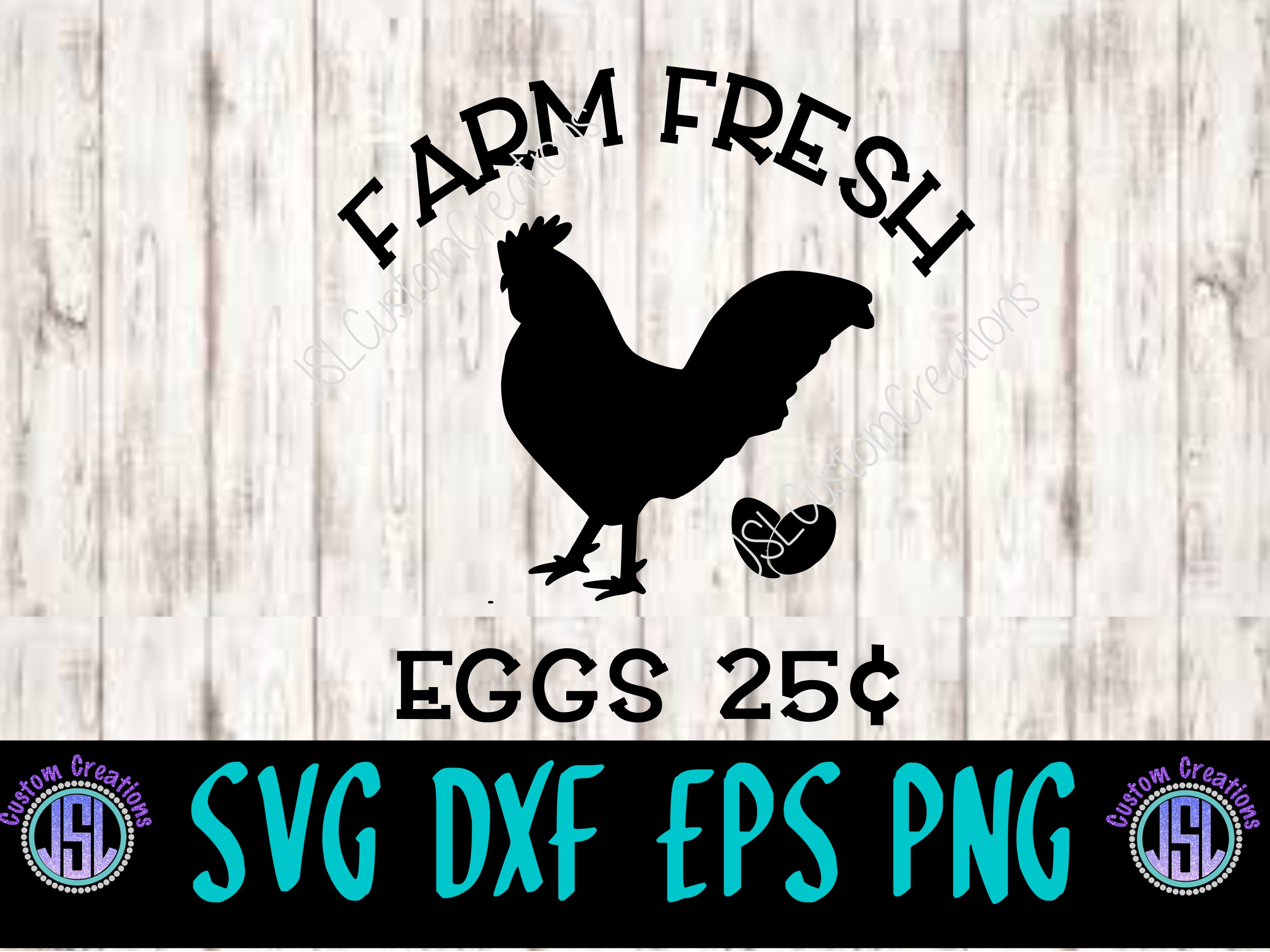 Fresh Farm Eggs Sign SVG DXF EPS PNG Digital Download