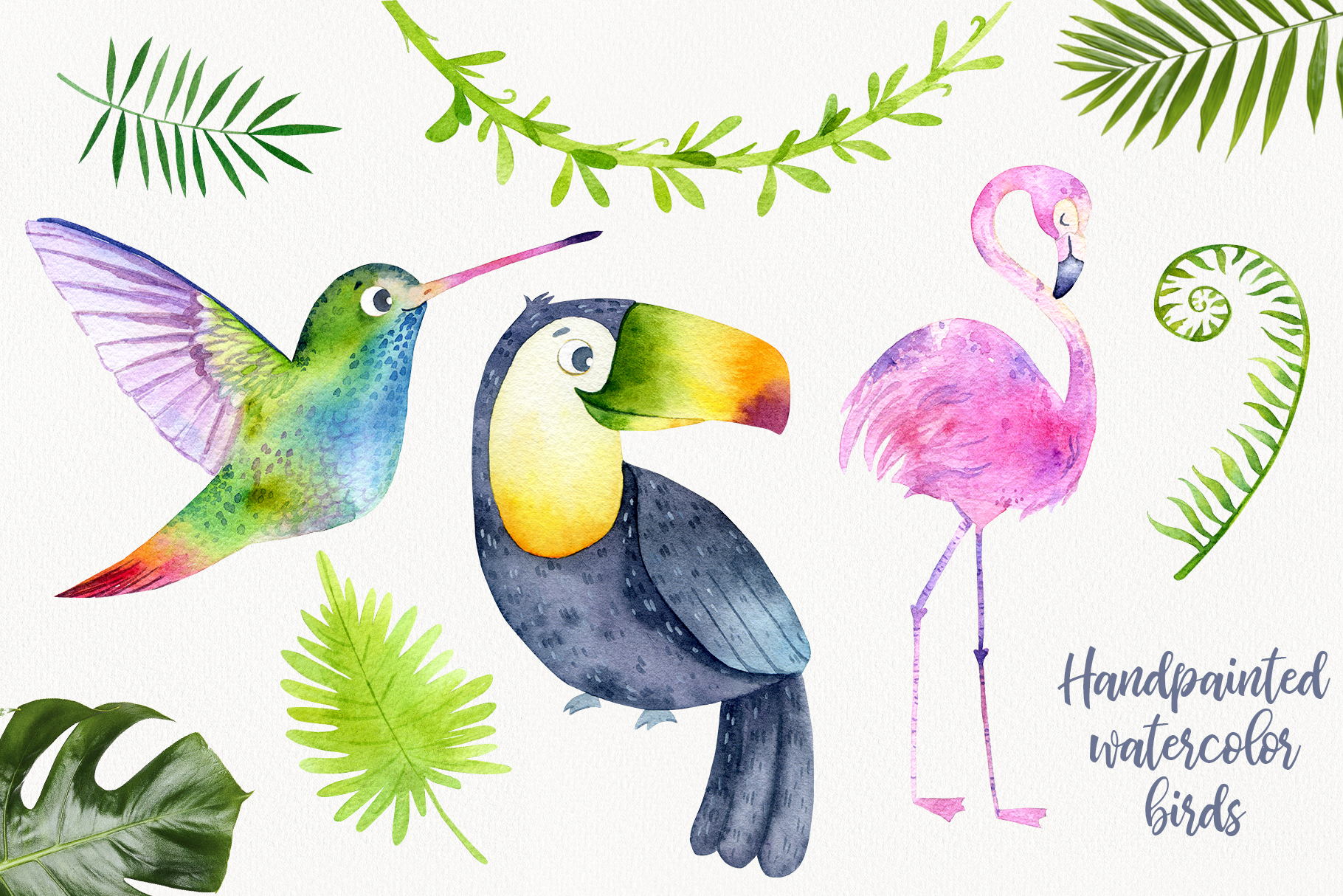 Watercolor Jungle Animals