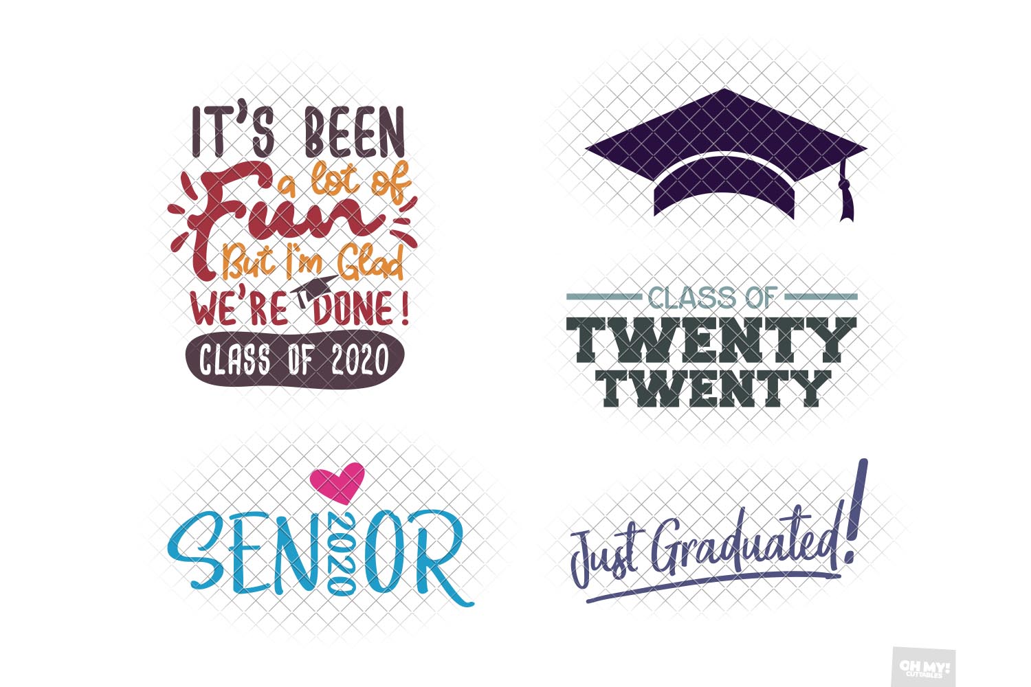 Download Graduation SVG Bundle (56165) | Cut Files | Design Bundles