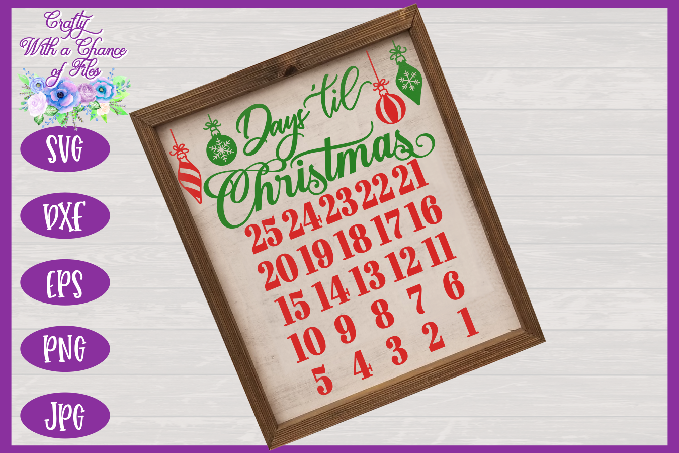 Download Christmas Countdown SVG | Advent Calendar SVG | Christmas