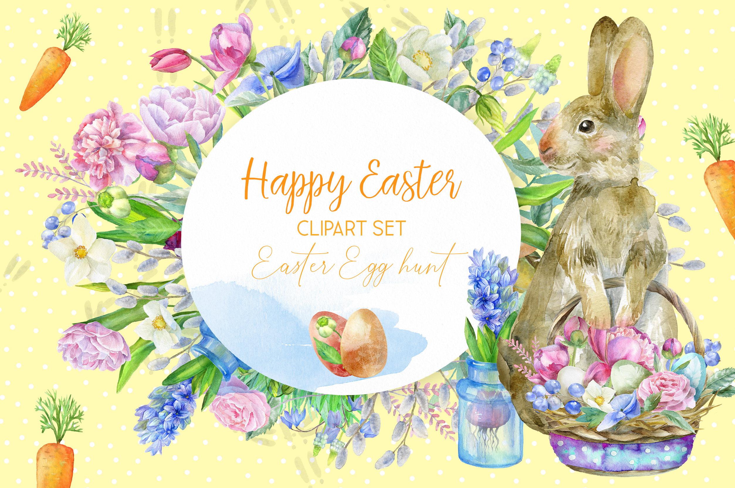Easter Bunny Frame Svg Easter Wreath SVG File