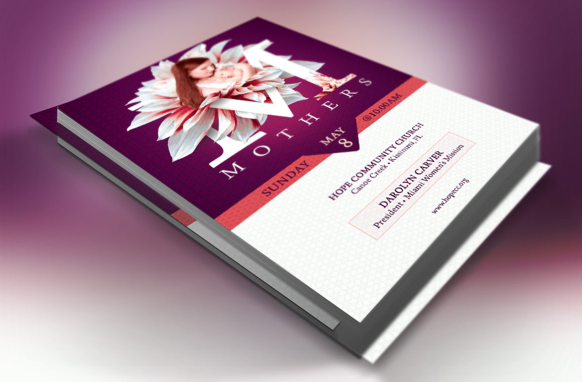 Mothers Day Church Flyer Template (17386) | Flyers | Design Bundles