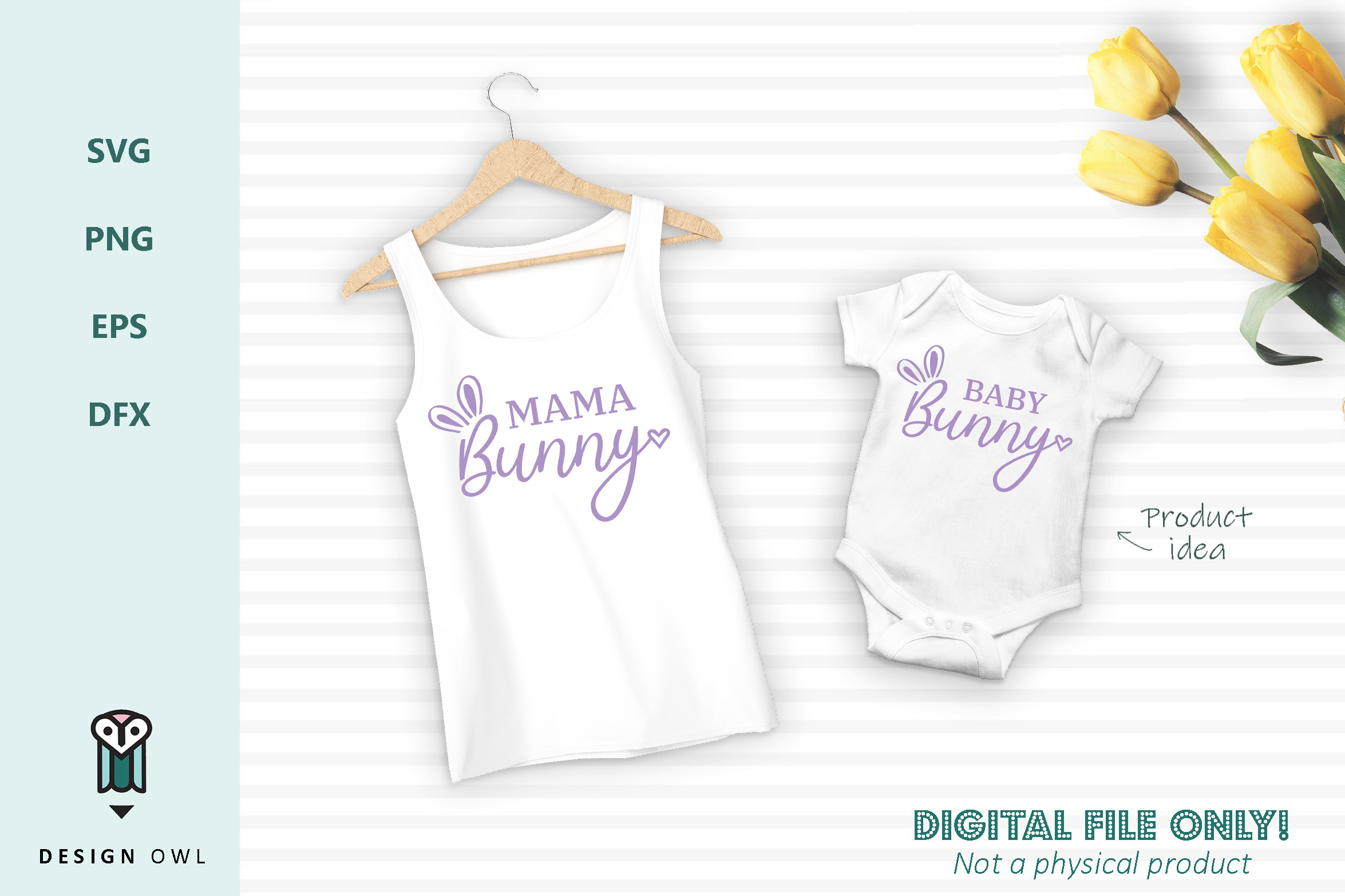 Download Mama bunny / Baby bunny - Easter SVG cut files (225210 ...