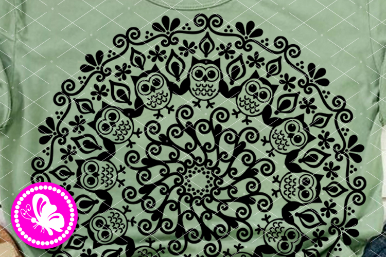 Download OWL Mandala svg Cricut Flowers monogram png Zentangle ...