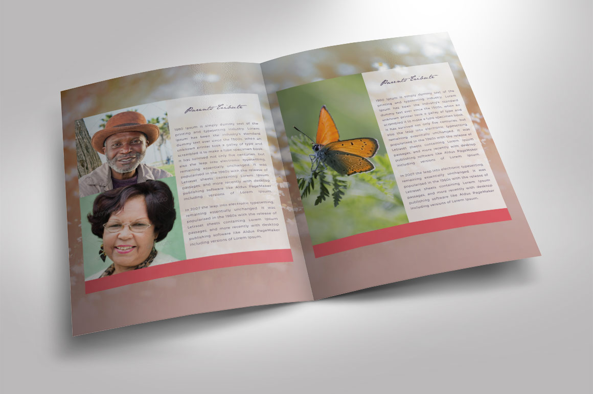 15+ Modern Funeral Program Templates Modern funeral program template