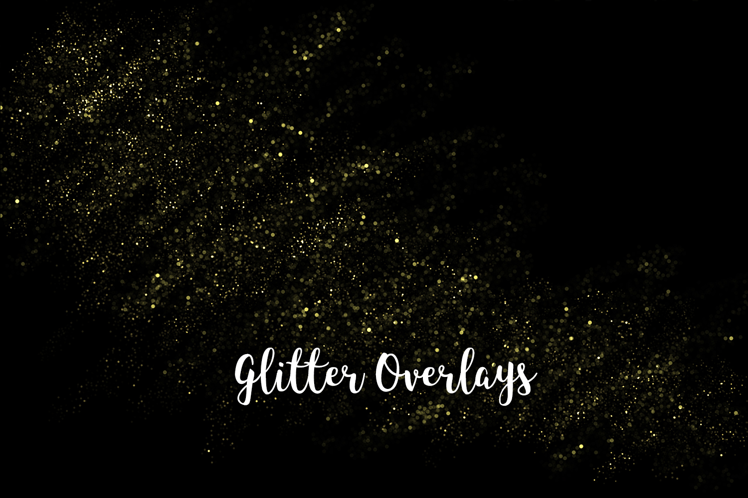 Yellow Glitter Overlays, Gold Glitter Bokeh Overlays (326729 ...