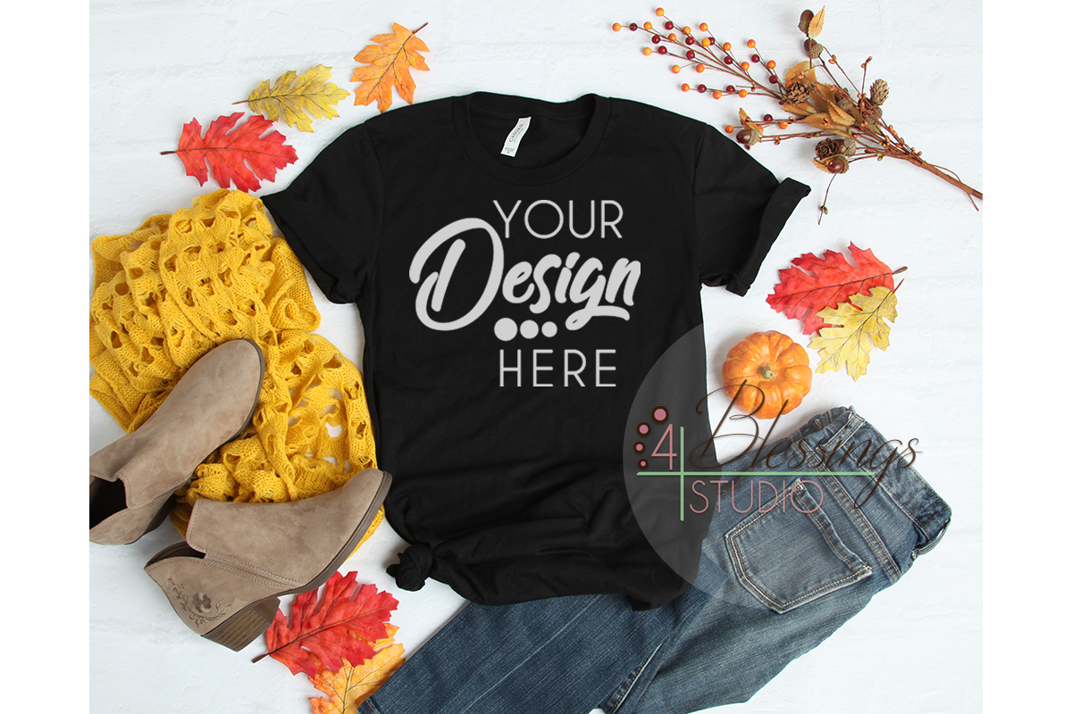 Download Fall Bella Canvas Mockup Bundle T Shirt Flat Lay 50 Images