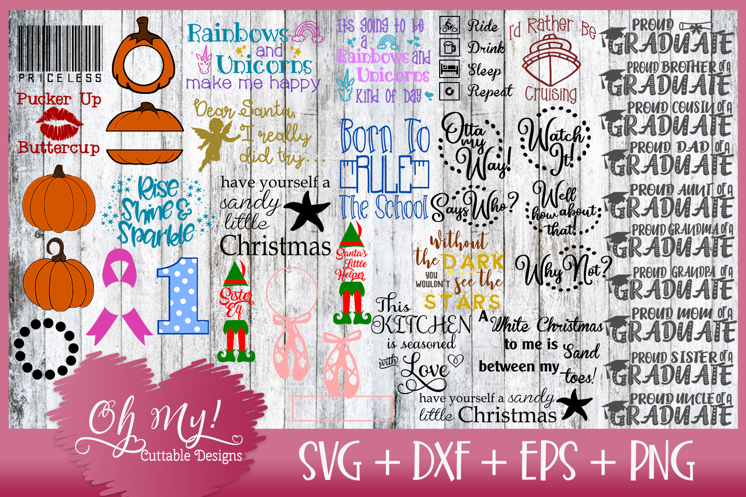 Download OH MY! MASSIVE BUNDLE SALE OVER 220 DESIGNS SVG DXF EPS PNG