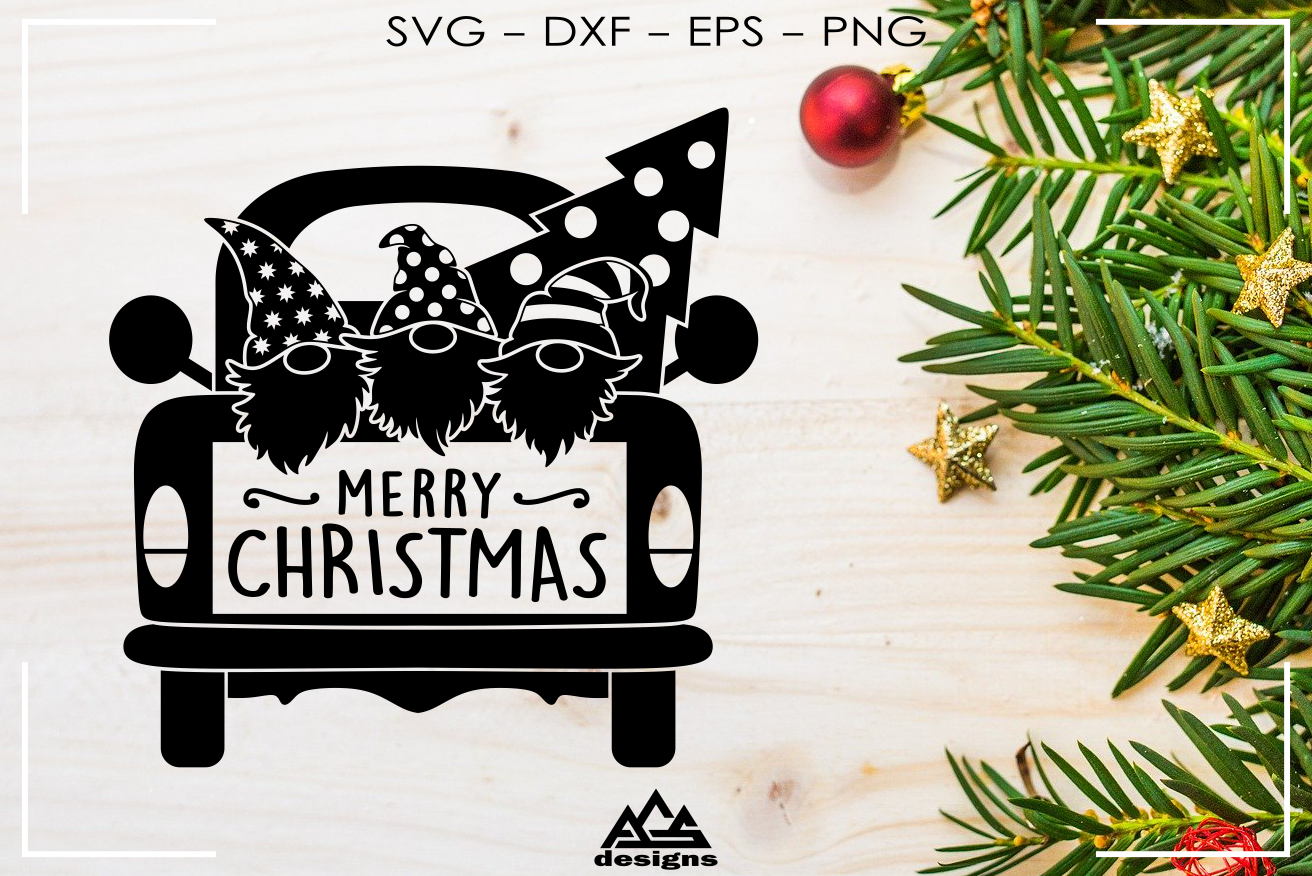 Merry Christmas Gnome Svg Design