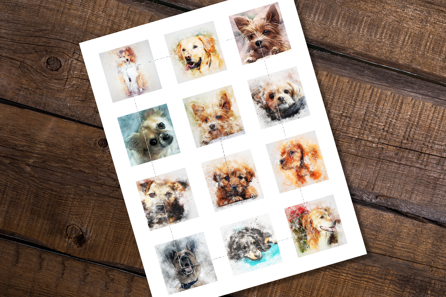 Download Vintage Dogs Digital Collage Sheets Jewelry Making Printable 183768 Printables Design Bundles