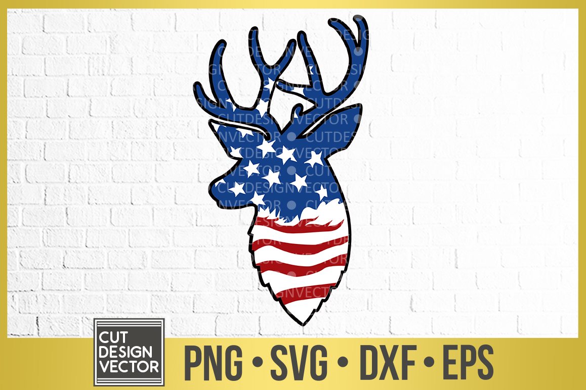 Download American Flag DEER SVG