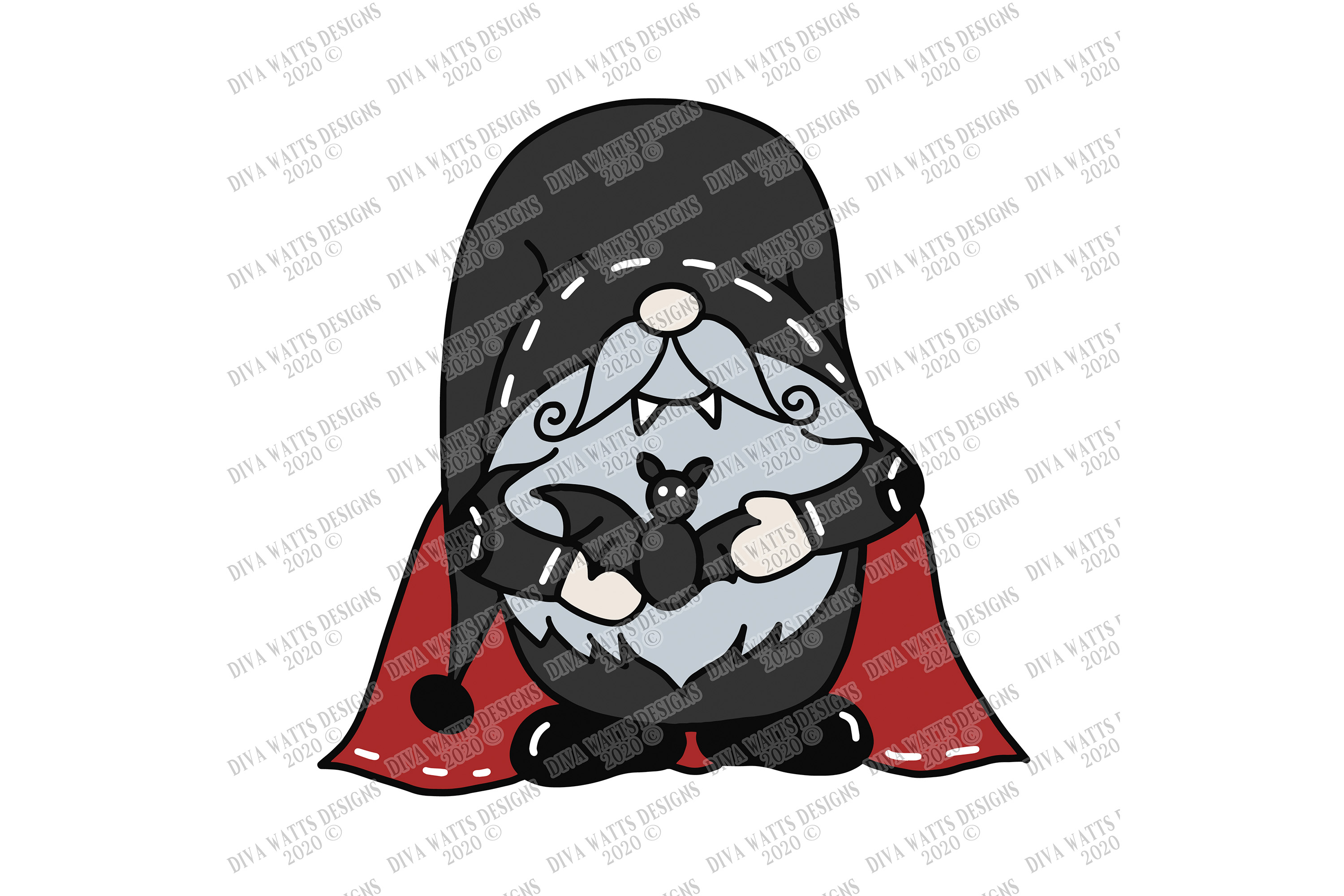 Download Vampire - Gnome - Halloween - Creepy Spooky Gnomes - SVG EPS