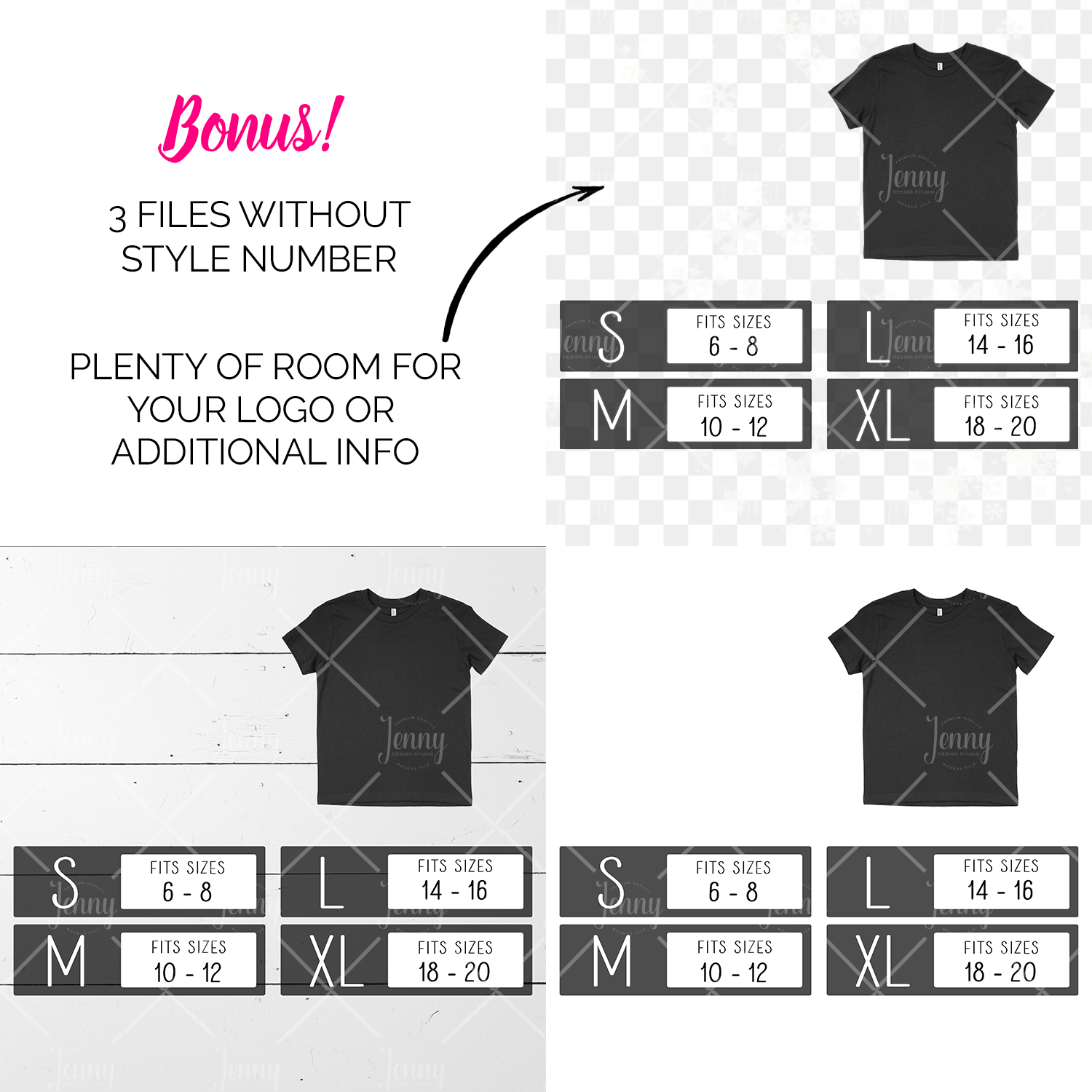 size chart for bella canvas shirts